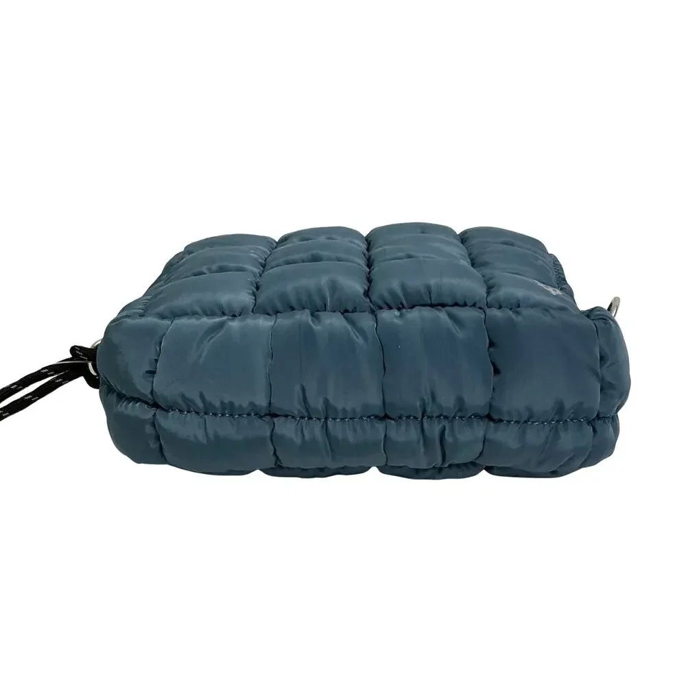 Free People Movement Skyline Blue Quilted Mini Case Wristlet - Picture 7 of 7
